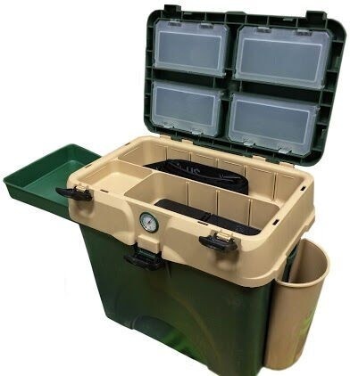 Рыболовный ящик A-ELITA A-Box (термометр, карман, столик, перегородка)