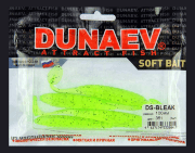 Приманка DS-BLEAK 100мм 4шт/уп, цвет (351) шартрез, блестки черные