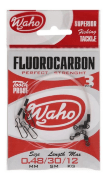 Поводок WAHO Fluorocarbon 0.48мм 12кг 30см 3шт/уп Поводок WAHO Fluorocarbon 0.48мм 12кг 30см 3шт/уп