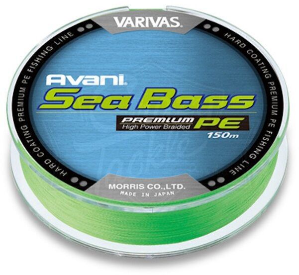 Плетёный шнур Varivas Avani Sea Bass Premium PE #0.8 150м Green Плетёный шнур Varivas Avani Sea Bass Premium PE #0.8 150м Green