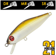 Воблер PONTOON21 CrackJack 38F-DR 38мм 2.5гр  0,8-1,2м 317 Natural Brown