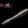 Силиконовая приманка SOOREX PRO Worm 80мм 1.3гр Сыр #401 Жемчуг/Pearl 6шт/уп
