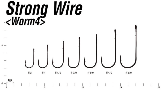Крючок DECOY Worm 4 Strong Wire #4/0 черный никель 8шт/уп (800362)