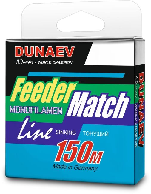 Леска монофил DUNAEV Feeder-Match Sinking Black 150м 0.30мм 8.30кг Леска монофил DUNAEV Feeder-Match Sinking Black 150м 0.30мм 8.30кг