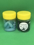 Силиконовая приманка COOL PLACE  Maggot Stretch 1.6" Сыр #100 GLOW Blue 10шт/уп