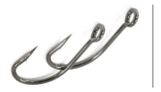 Крючок OWNER 51570-04 S-99 колечко черн.хром кован 6шт/уп