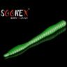 Силиконовая приманка SOOREX PRO Worm 80мм 1.3гр Сыр #402 Лайм/Lime 6шт/уп