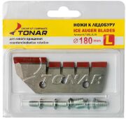 Комплект ножей ТОНАР к ледобуру ЛР-180 ЛЕВОЕ вращение NLT-180L.SL.02