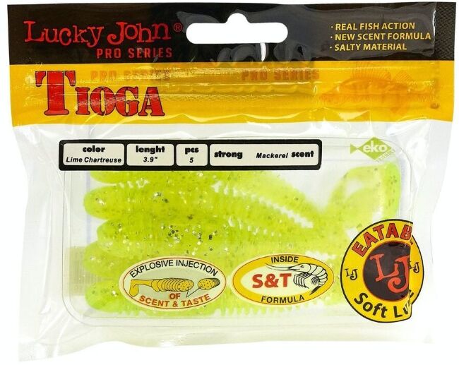 Виброхвост LUCKY JOHN Pro Series Tioga 3.9" 100мм #071 5шт/уп 140104-071 Виброхвост LUCKY JOHN Pro Series Tioga 3.9" 100мм #071 5шт/уп 140104-071