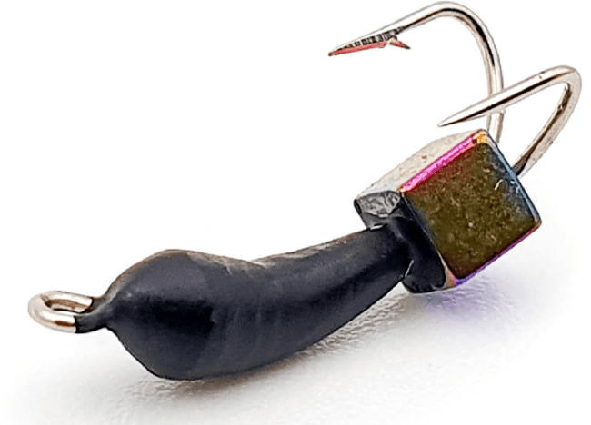 Мормышка вольфрам WORMIX Коза с кубиком Хамелеон 0.4гр, Ø2.5мм (арт.:178)