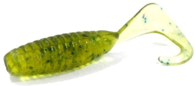 Твистер ALLVEGA Flutter Tail Grub 3.5см 0.6гр 15шт/уп #016 green pumpkin Твистер ALLVEGA Flutter Tail Grub 3.5см 0.6гр 15шт/уп #016 green pumpkin