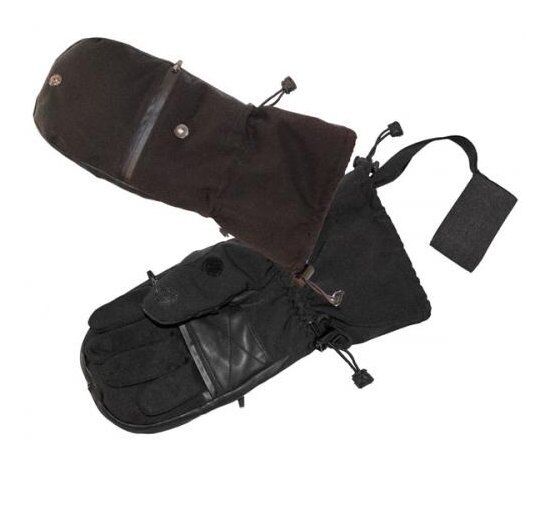 Варежки CLODWOLF ладонь:кожа фиксатор на руку карман-молния -40°С черный р:XL Варежки CLODWOLF ладонь:кожа фиксатор на руку карман-молния -40°С черный р:XL