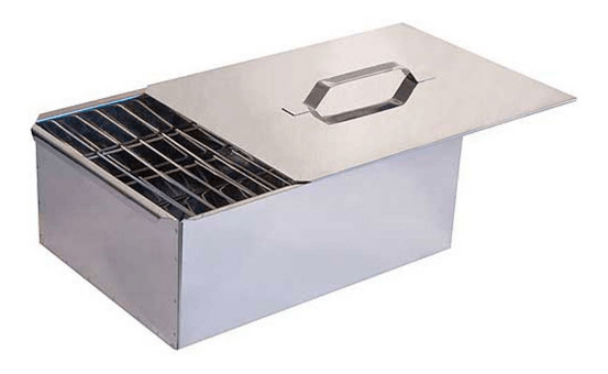 Коптильня ТПФ ТЕХНОЛИТ двухъярусная с поддоном нерж сталь:1.0мм 58х38х22см 10-01-0021