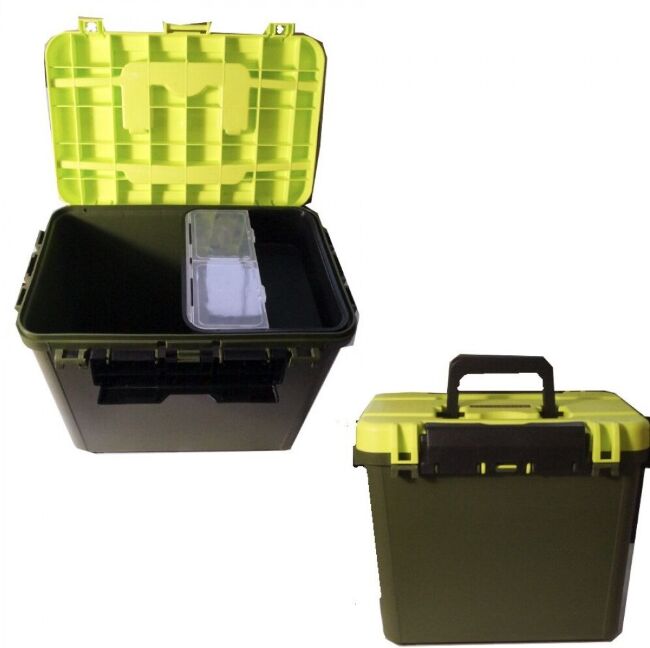 Рыболовный ящик Winner Fish HS-2 30х34х25 25л. с ухом. жёл-зел. Рыболовный ящик Winner Fish HS-2 30х34х25 25л. с ухом. жёл-зел.