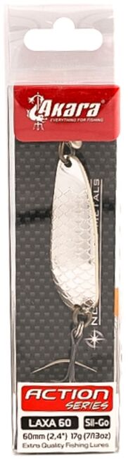 Блесна колеблющаяся AKARA LAXA 60 60мм 17гр #SIL-Go Блесна колеблющаяся AKARA LAXA 60 60мм 17гр #SIL-Go