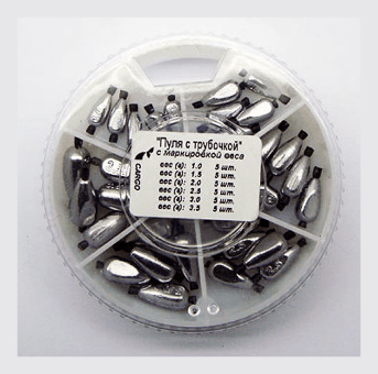 Набор грузов CARGO Пуля с трубочкой (маркированные) вес:1.0-3.5гр Набор грузов CARGO Пуля с трубочкой (маркированные) вес:1.0-3.5гр