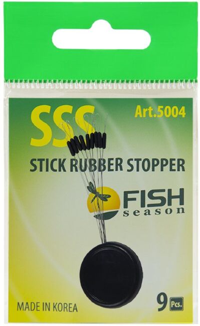 Стопор резиновый FISH SEASON Cylinder Rubber Stopper цилиндр №SSS 9шт/уп 5004-SSSF