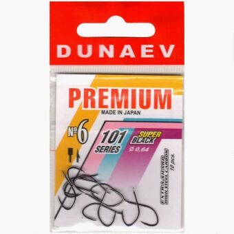 Крючок DUNAEV Premium 101 #6 Ø0.64мм 10шт/уп Крючок DUNAEV Premium 101 #6 Ø0.64мм 10шт/уп