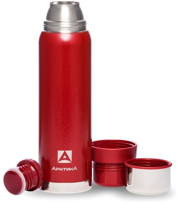 Термос Арктика 106-1600 с покрытием "молотковая эмаль" 1.6л красный