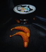 Силиконовая приманка FORTUNE FISH Пламп1 #6 (оранж, блёстка) 5шт/уп