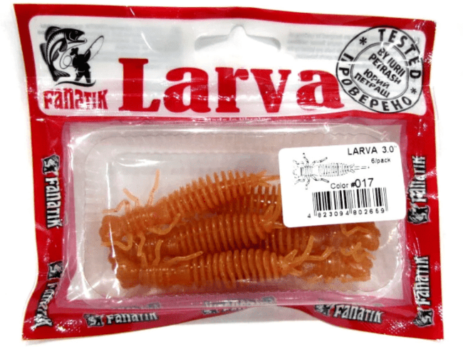 Cиликоновая приманка Fanatik Larva 3.0 (7.5cм) 017