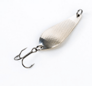 Блесна колеблющаяся РУССКАЯ РЫБАЛКА Атом Б серебро рифленое 16гр