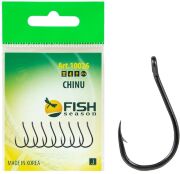 Крючок FISH SEASON Chinu-Ring №0.8 колечко черный 10шт/уп 10026-008F Крючок FISH SEASON Chinu-Ring №0.8 колечко черный 10шт/уп 10026-008F