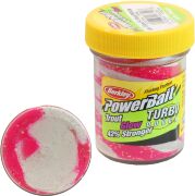 Паста форелевая Berkley Powerbait Turbo Dough Glow (50г) Fluo Red/White 1102745
