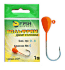 Джиг-головка вольфрам FISH SEASON PL 0.8гр крючок №4 цв.:Оранж 1шт/уп Джиг-головка вольфрам FISH SEASON PL 0.8гр крючок №4 цв.:Оранж 1шт/уп