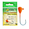 Джиг-головка вольфрам FISH SEASON PL 0.8гр крючок №4 цв.:Оранж 1шт/уп