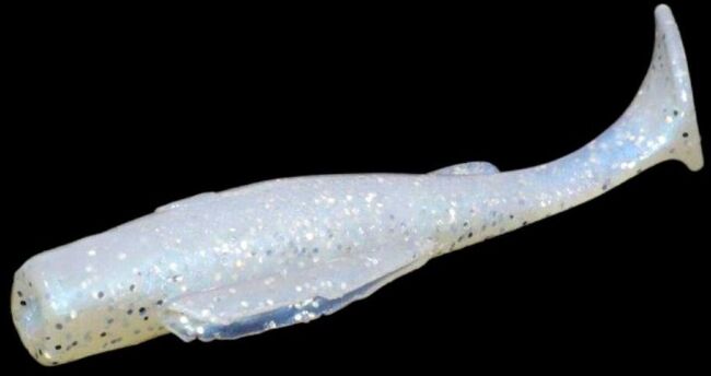 Виброхвост ALLVEGA Bite Fighter Float 8см 4.9гр 4шт/уп #024 pearl silver flake