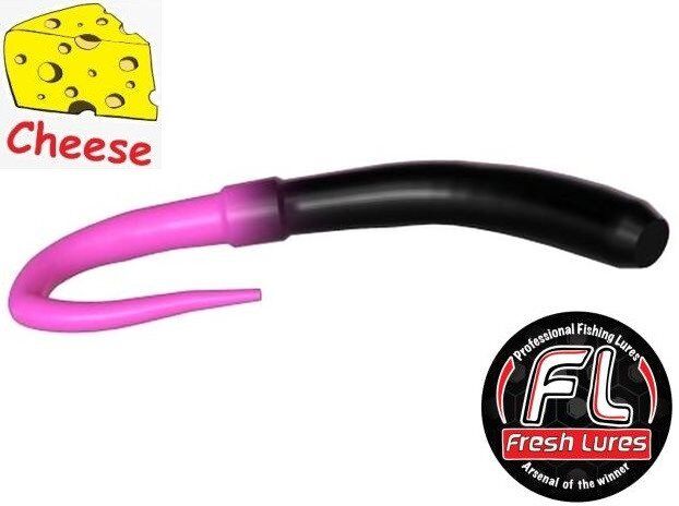 Силиконовая приманка FRESH LURES FlipWorm 3.1”/77мм Сыр #202 10шт/уп
