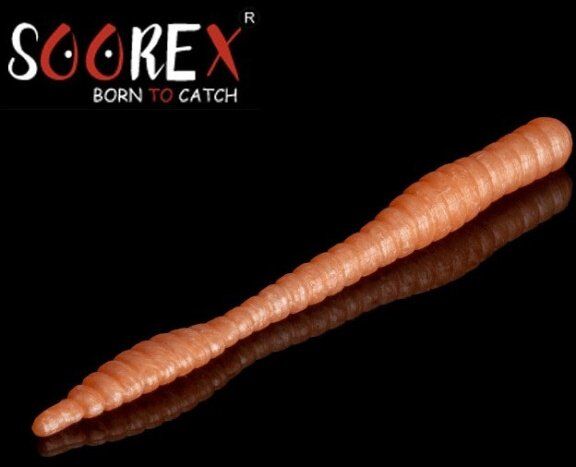 Силиконовая приманка SOOREX PRO Worm 80мм 1.3гр Сыр #405 Персик/Peach 6шт/уп Силиконовая приманка SOOREX PRO Worm 80мм 1.3гр Сыр #405 Персик/Peach 6шт/уп