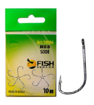 Крючок FISH SEASON 10006 SODE №5 колечко черн.хром кован 10шт/уп Крючок FISH SEASON 10006 SODE №5 колечко черн.хром кован 10шт/уп