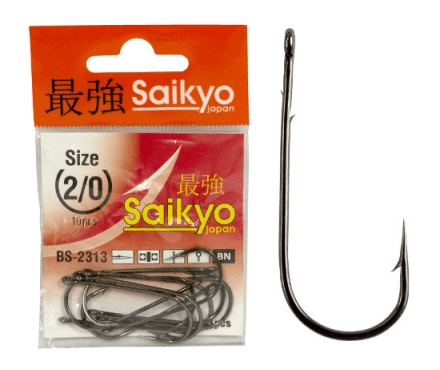 Крючки Saikyo BS-2313 BN №2/0 10шт/уп Крючки Saikyo BS-2313 BN №2/0 10шт/уп