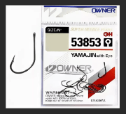 Крючок OWNER 53853-02 Yamajin with Eye колечко черн.хром кован 9шт/уп