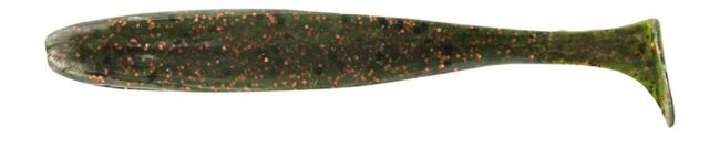 Виброхвост ALLVEGA Blade Shad 10см 5гр 5шт/уп #006 green pumpkin red flake