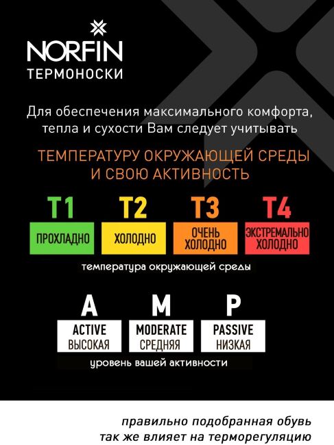 Носки Norfin T3M NORDIC MERINO LONG р.(45-47) XL