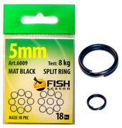 Кольцо заводное FISH SEASON Mat Black Split Ring тёмное матовое ф5мм 8кг 18шт/уп 6009-05F Кольцо заводное FISH SEASON Mat Black Split Ring тёмное матовое ф5мм 8кг 18шт/уп 6009-05F