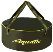 Ведро для замешивания корма герметичное с крышкой AQUATIC 28л, 40х20см, хаки В-13Х