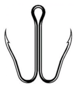 Крючок двойной CANNELLE сер.2025 щучий #4 1шт. Крючок двойной CANNELLE сер.2025 щучий #4 1шт.