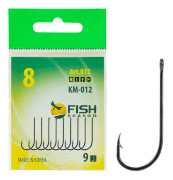Крючок FISH SEASON KM012 №8 колечко черный 9шт/уп 012-08F Крючок FISH SEASON KM012 №8 колечко черный 9шт/уп 012-08F