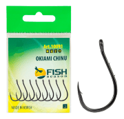 Крючок FISH SEASON Okiami Chinu-Ring-2BH №4 колечко черный с насечками 8шт/уп 10091-04F Крючок FISH SEASON Okiami Chinu-Ring-2BH №4 колечко черный с насечками 8шт/уп 10091-04F