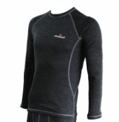 Термобелье фуфайка WOODLAND "Extreme Wool" черн р.52