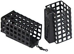 Кормушка ЛИМАН Feeder Квадратная литая метал краш смещ.центр съемное дно 80гр