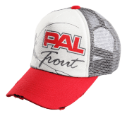 Бейсболка ZETRIX PAL Trout Cap ZC-1701 Red Beak/Gray Mesh серая сетка/красный козырек