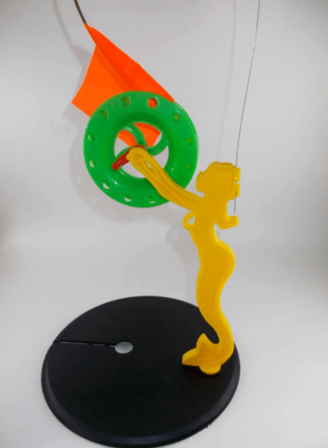 Жерлица РУСАЛКА на стойке h=25см, основание: Ø200мм, катушка: Ø90мм Жерлица РУСАЛКА на стойке h=25см, основание: Ø200мм, катушка: Ø90мм