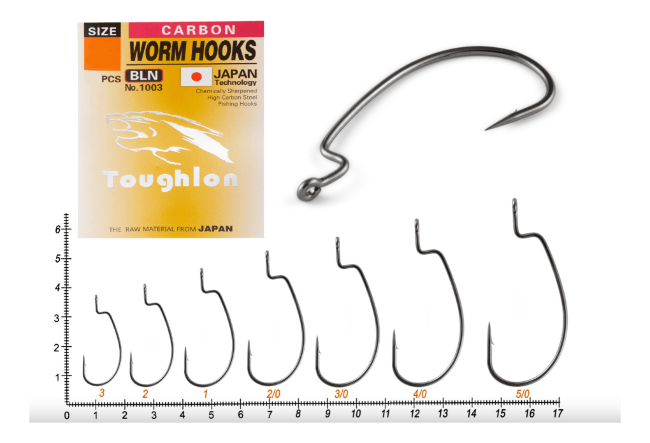 Крючок офсетный TOUGHLON #3/0 8шт/уп