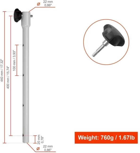 Удлинитель адаптера ледобура ICEBERG телескопический УТА-400 Удлинитель адаптера ледобура ICEBERG телескопический УТА-400