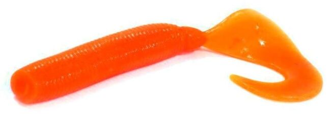 Твистер ALLVEGA Cigar Grub 9.5см 7.5гр 5шт/уп #023 crazy carrot